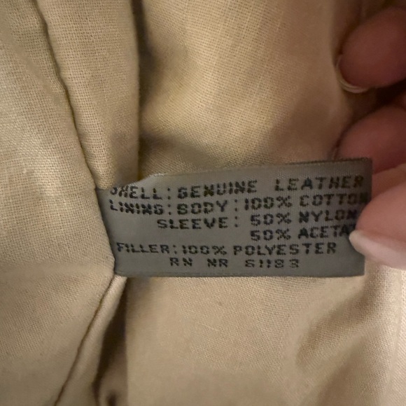 Vintage Wear Me Out Leather Bomber Jacket U.S. Air Force WWII Style Sz Medium - Picture 6 of 8